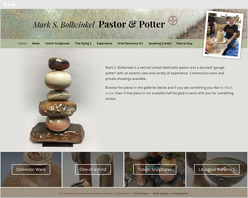 Website design for potter